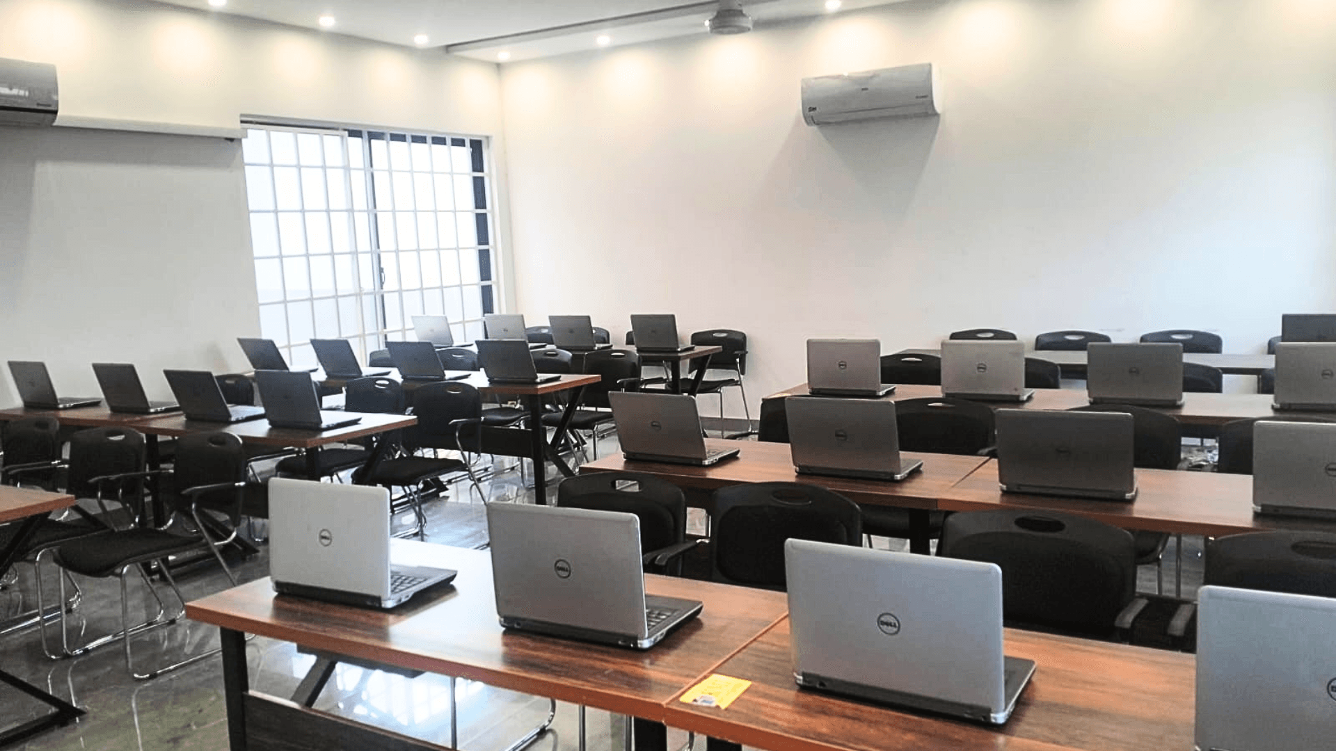 High-tech computer lab