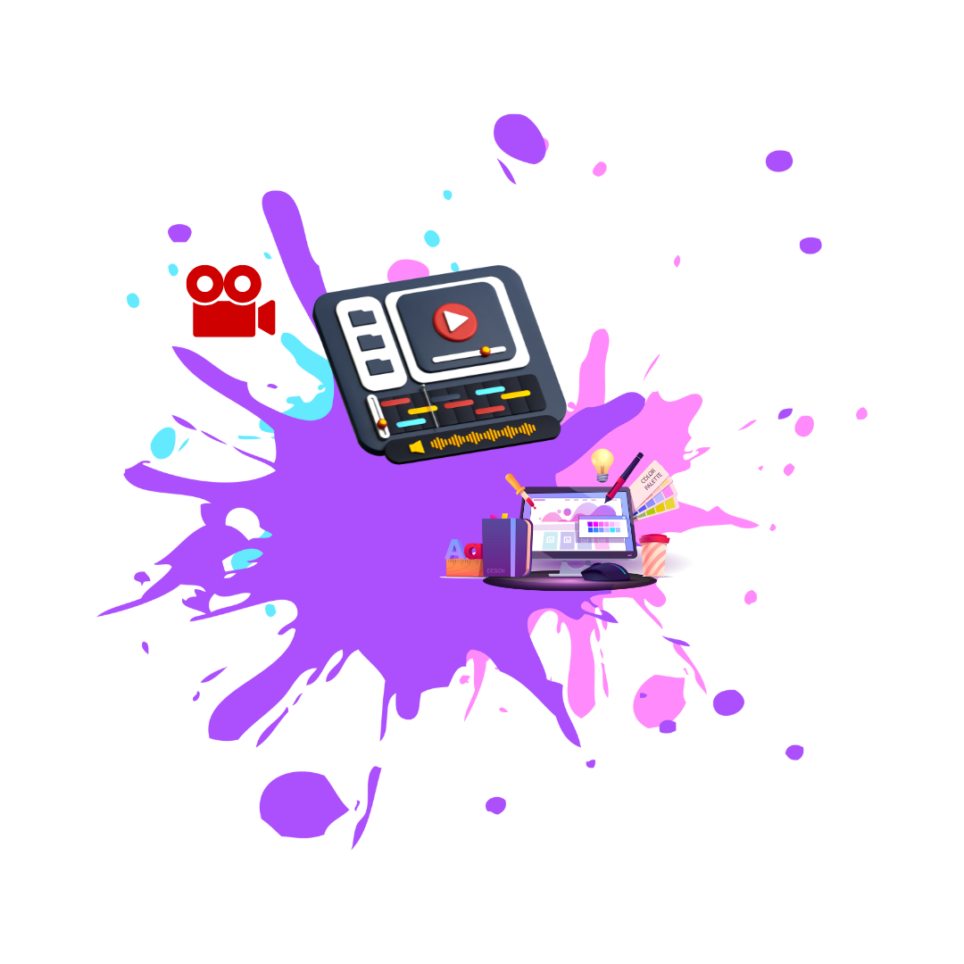 logo for grapahic designing and video editing- It courses item